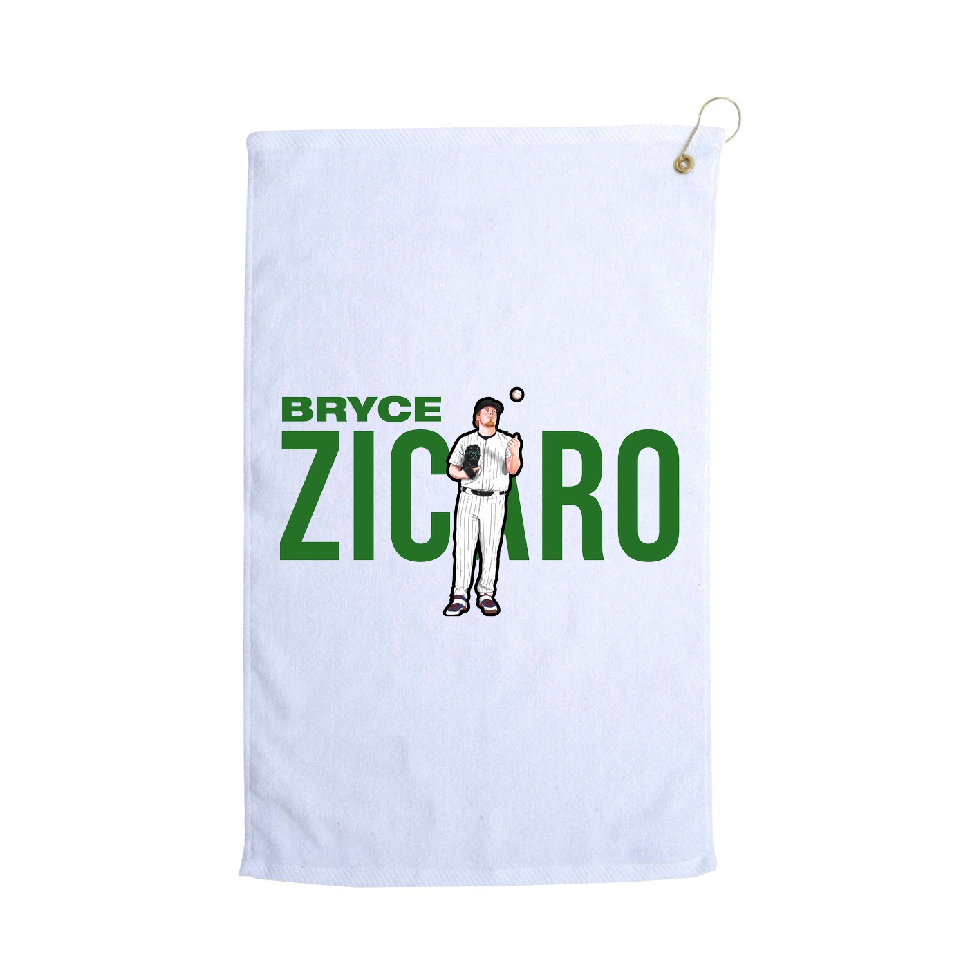 Golf Towel — Player Name in White