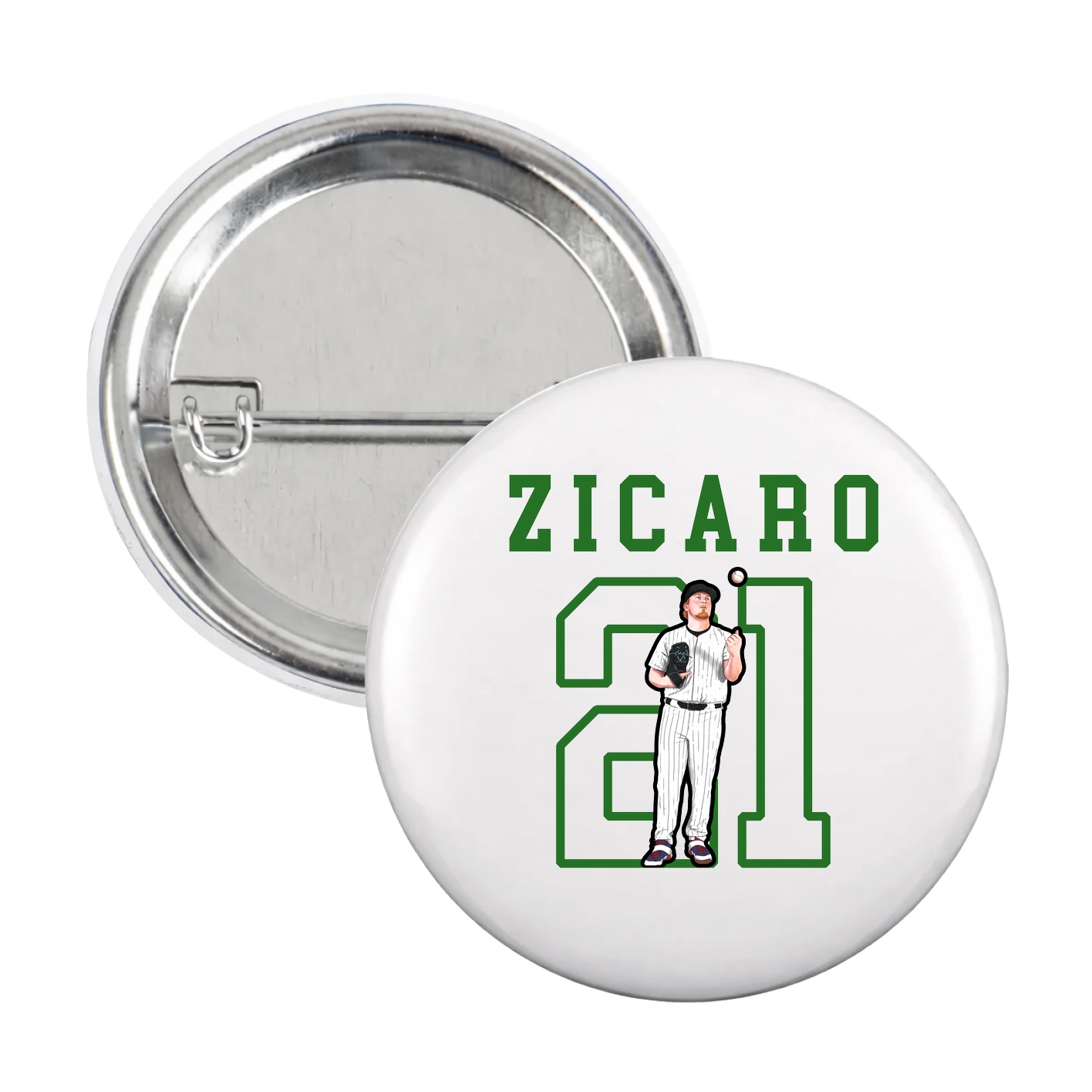 Game Day Button — Shirsey in White