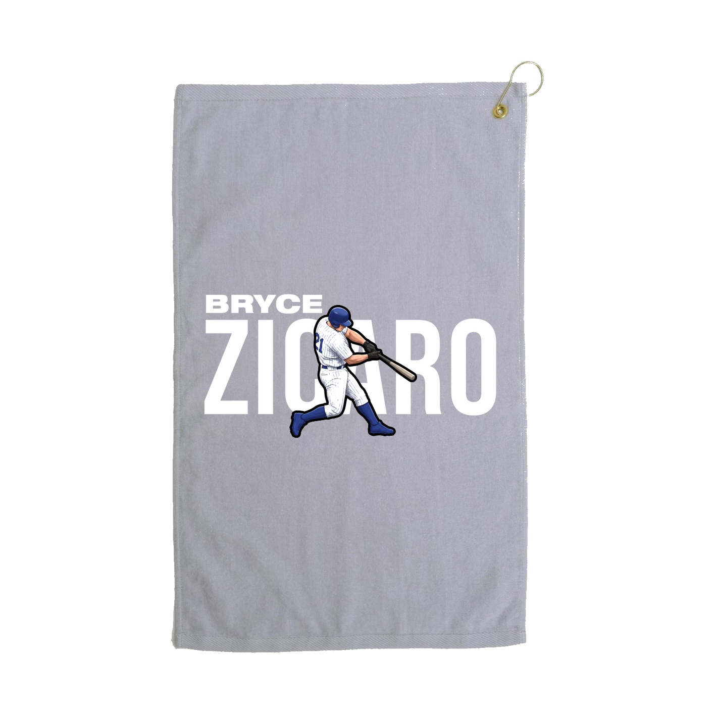 Golf Towel — Player Name in Grey