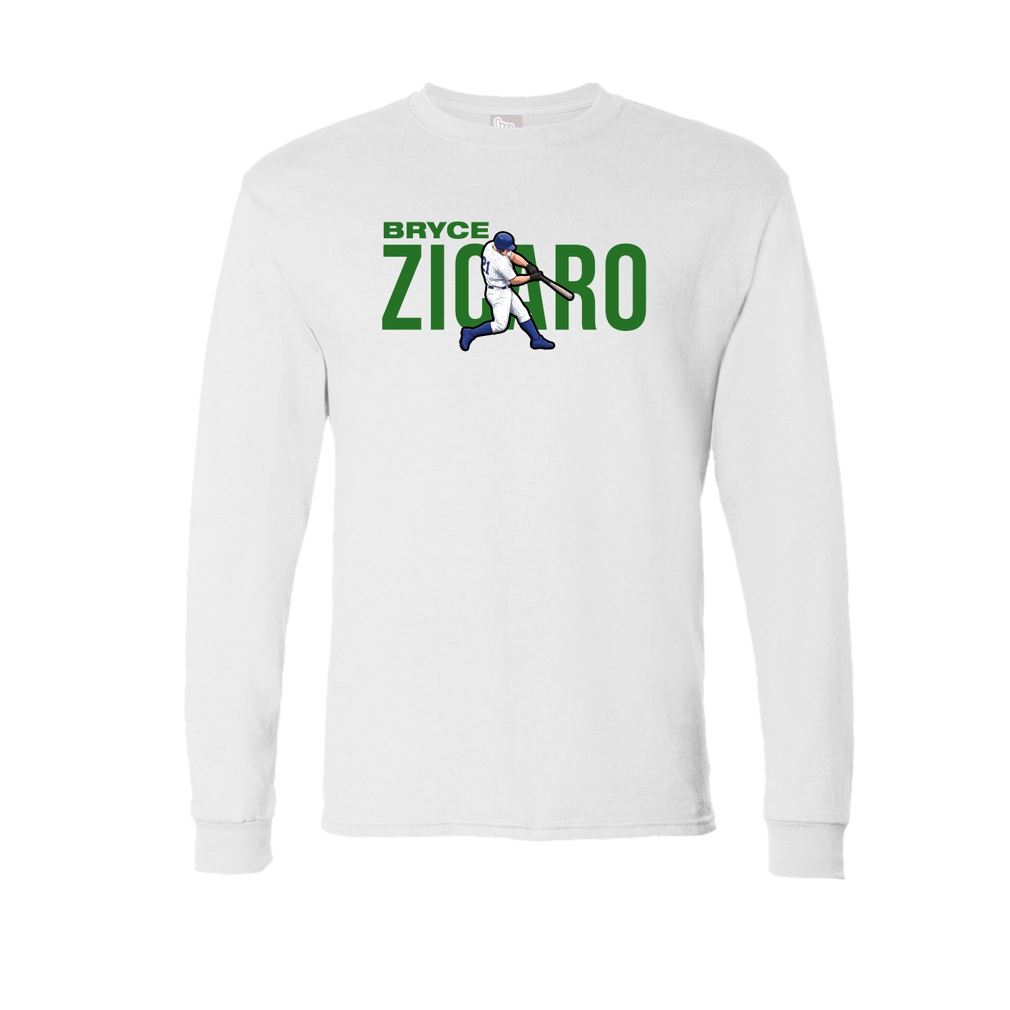 Long Sleeve Tee — Player Name in White