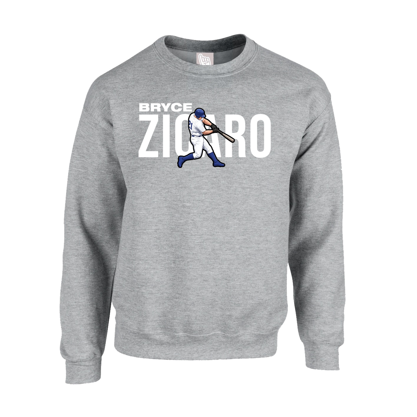 Fleece Crew — Player Name in Grey