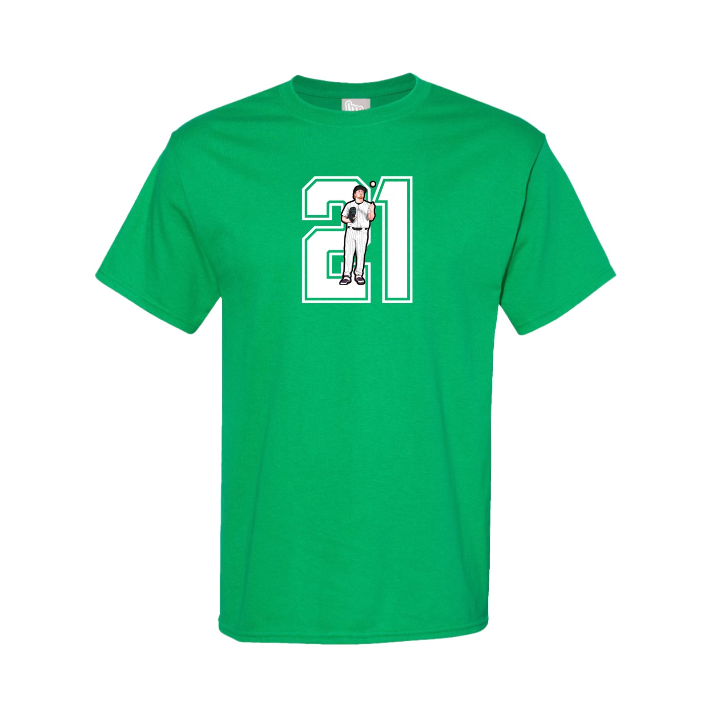 Tee — Number in Green