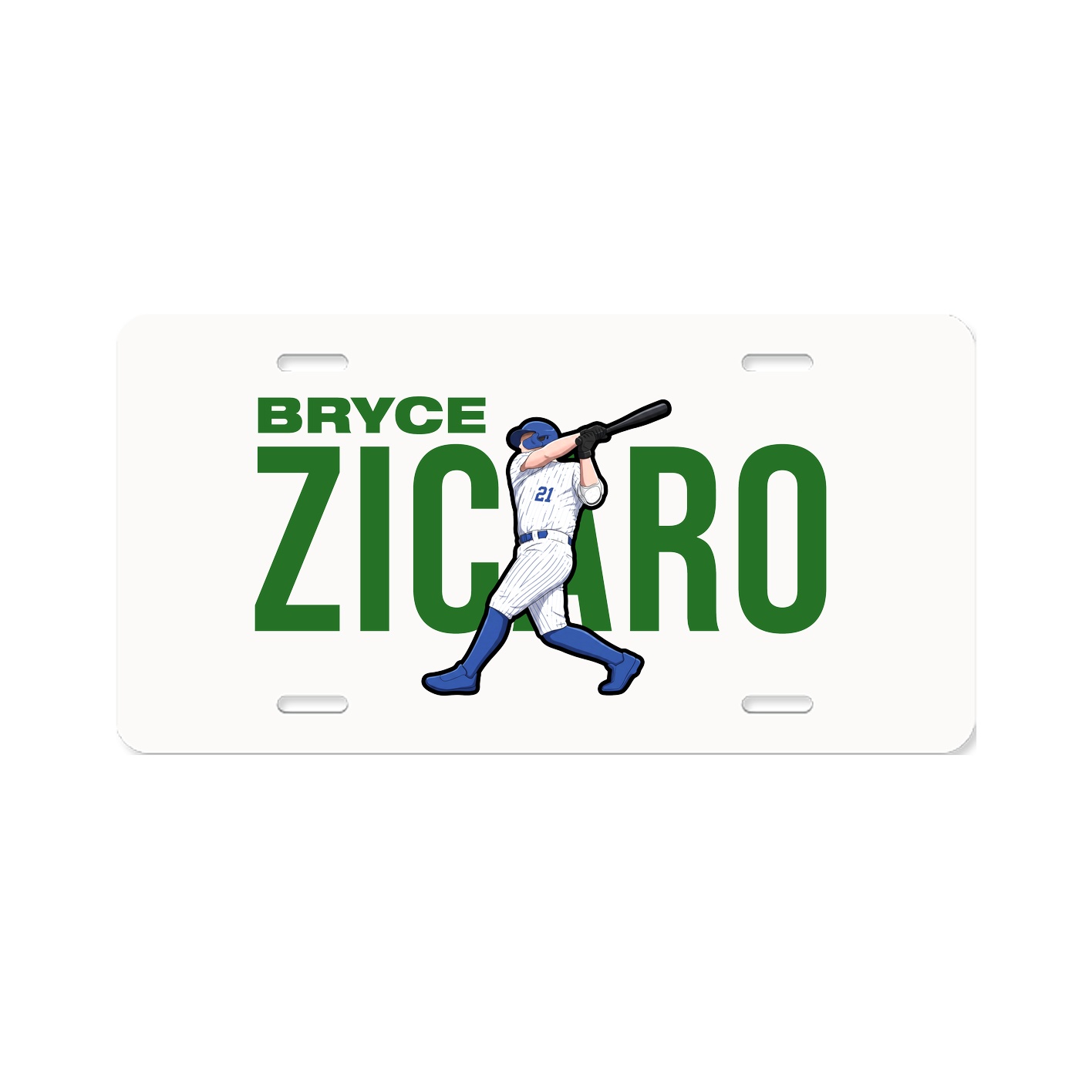 License Plate — Player Name in Classic