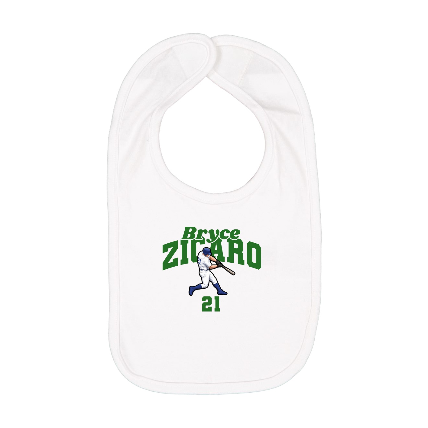 Infant Bib — Signature Arch in White