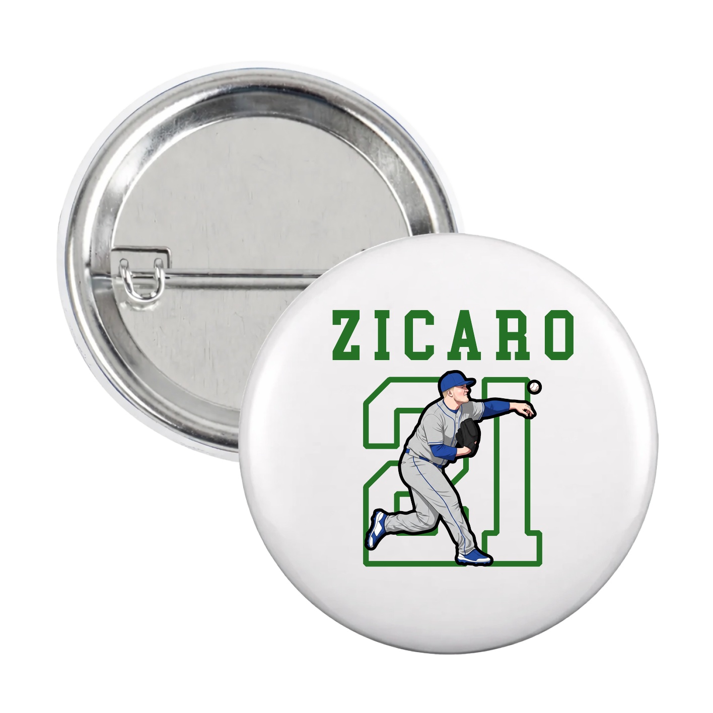 Game Day Button — Shirsey in White