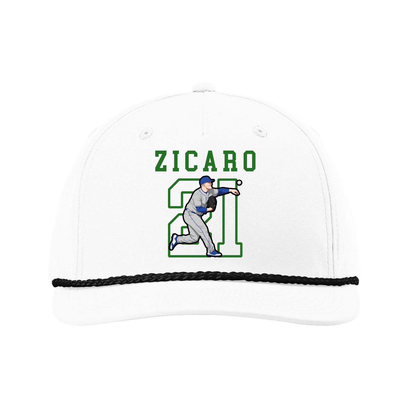 Five-Panel Classic Rope Cap — Shirsey in White