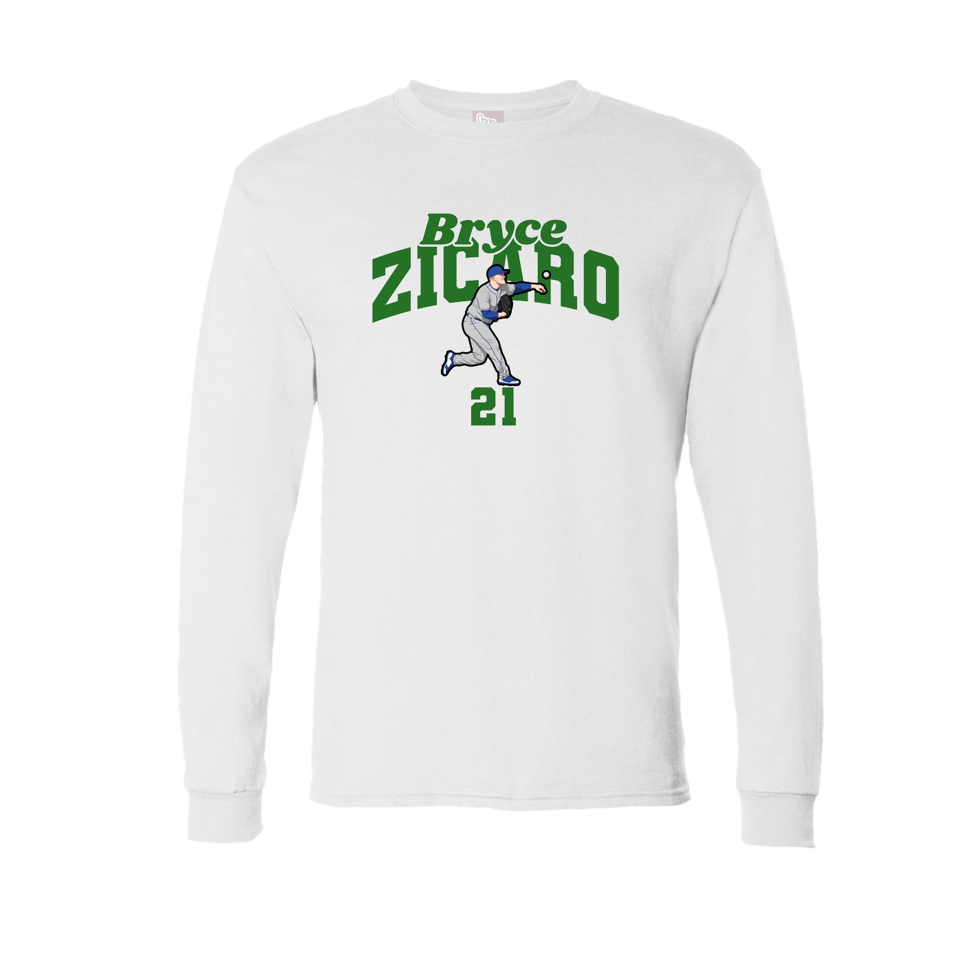 Long Sleeve Tee — Signature Arch in White