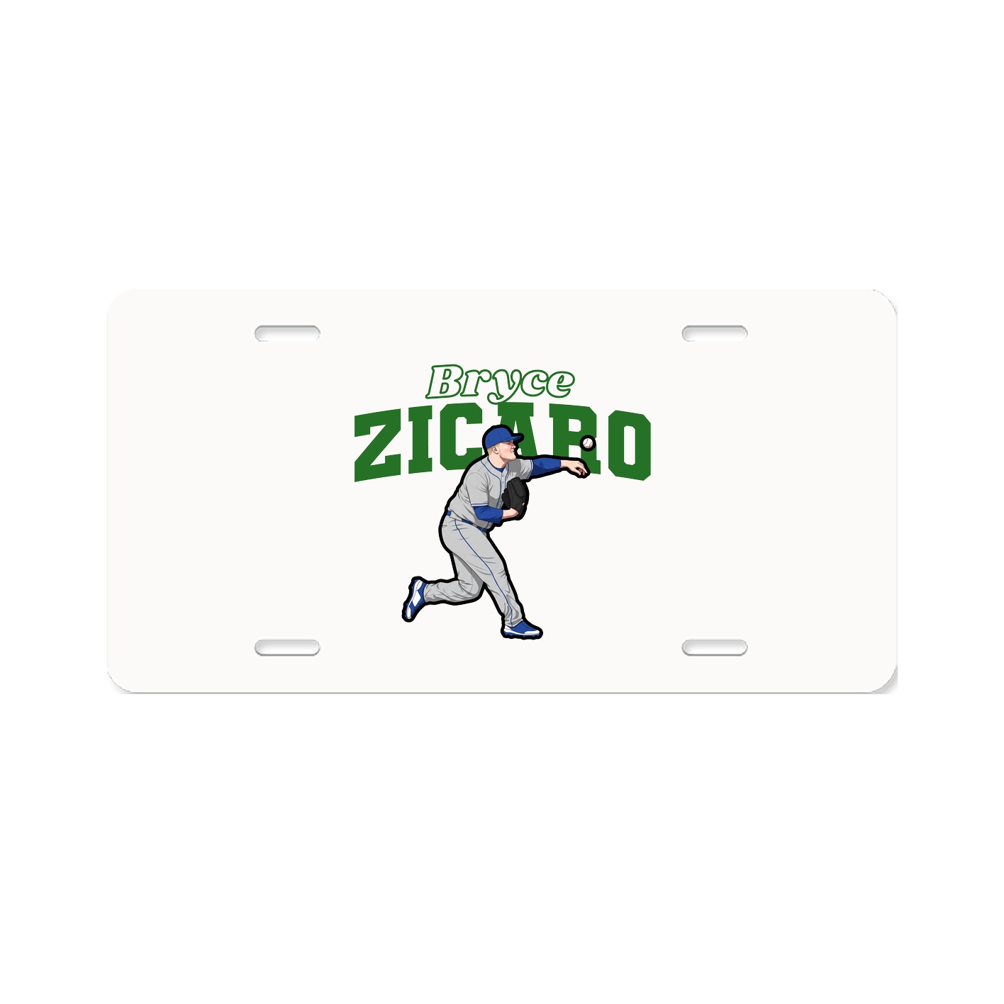License Plate — Name Arch in Classic