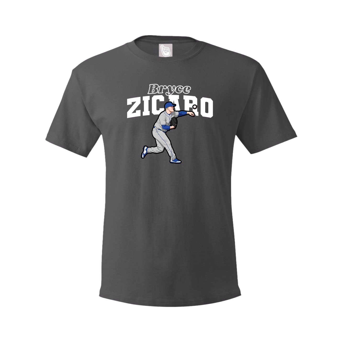 Youth Tee — Name Arch in Grey