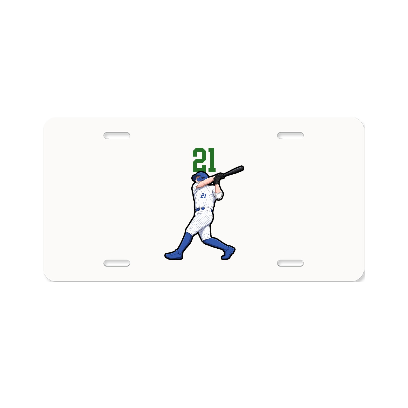 License Plate — Number Top in Classic