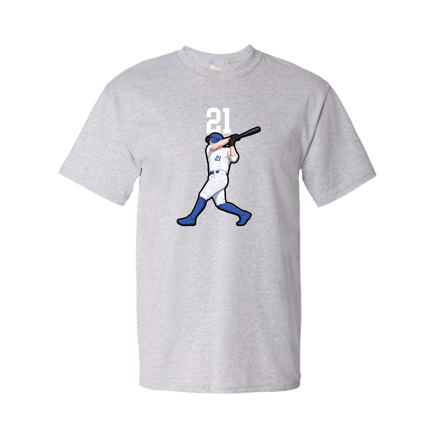 Youth Tee — Number Top in Grey