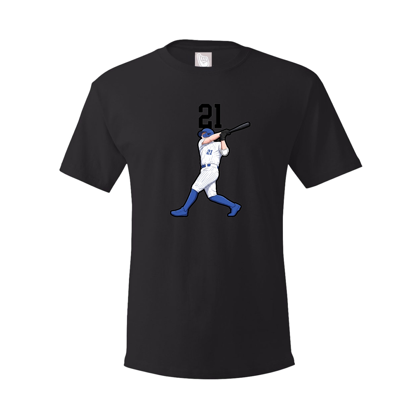 Youth Tee — Number Top in Black