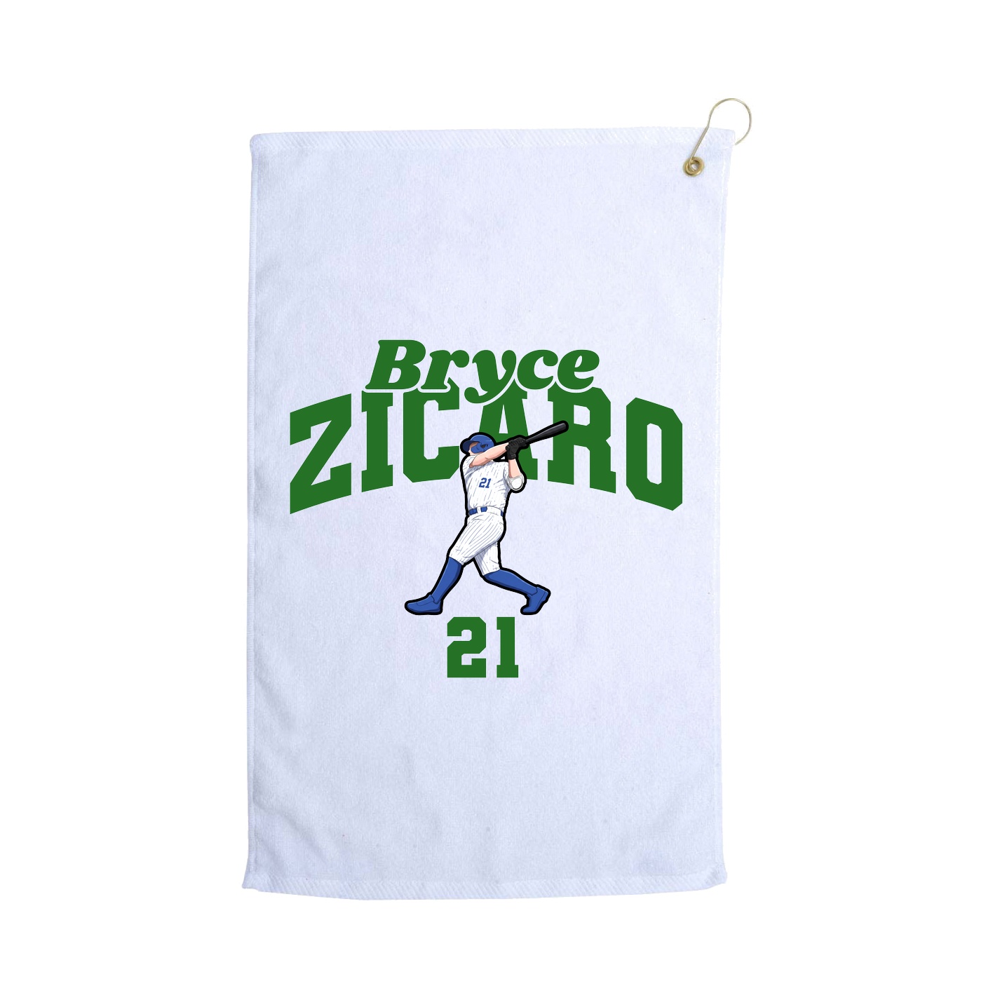 Golf Towel — Signature Arch in White
