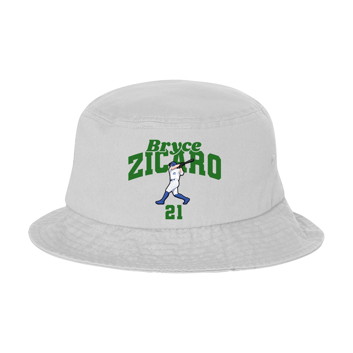 Bucket Cap — Signature Arch in White