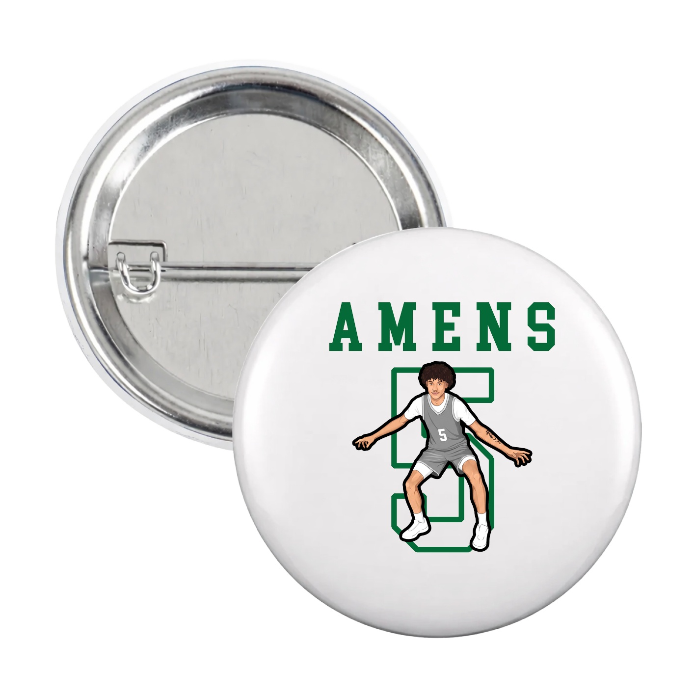Game Day Button — Shirsey in White