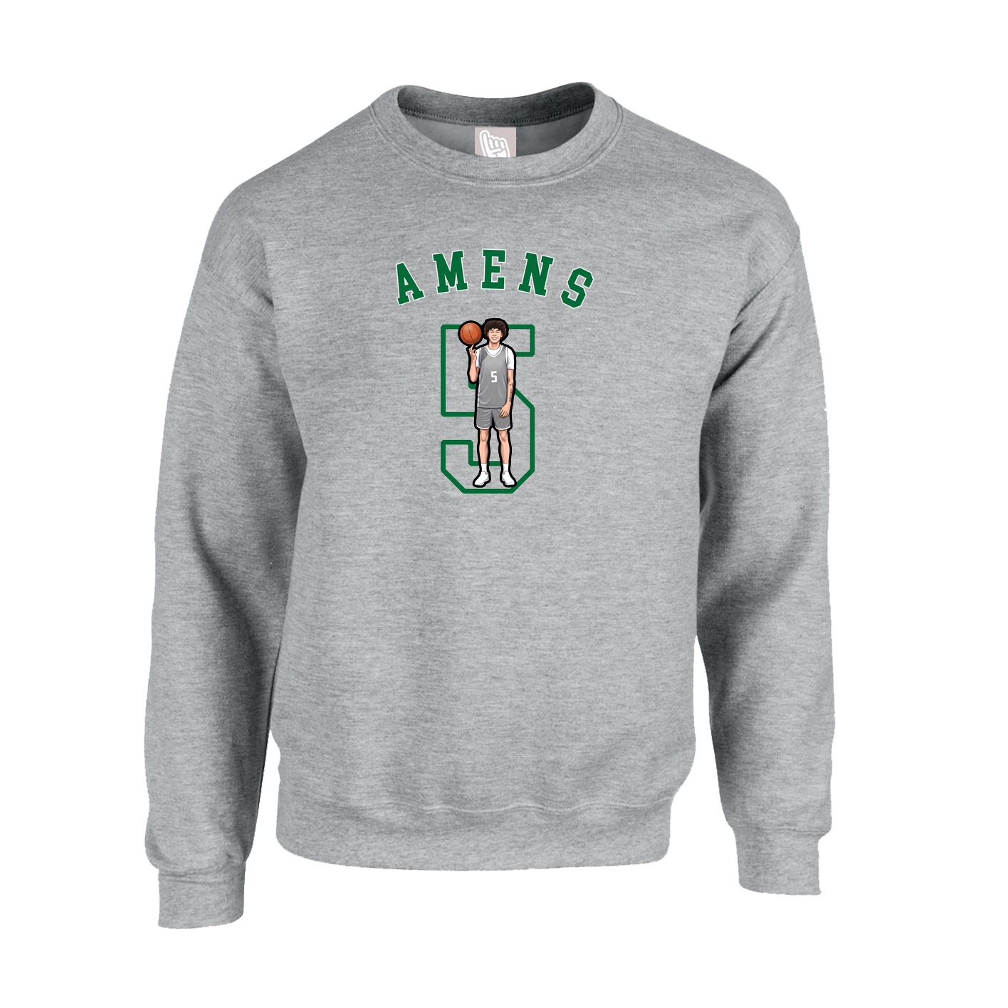Fleece Crew — Shirsey Arch in Grey