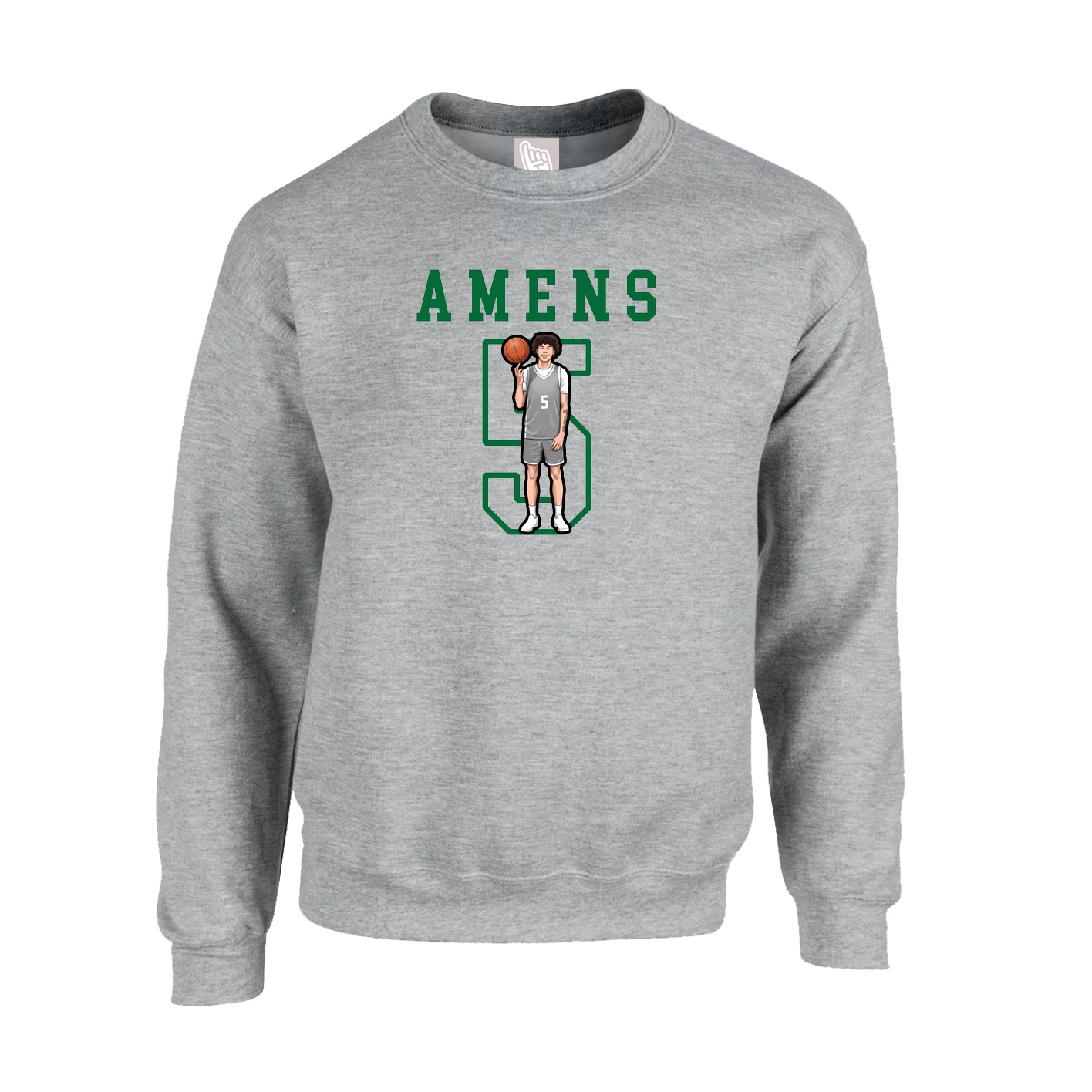 Fleece Crew — Shirsey in Grey