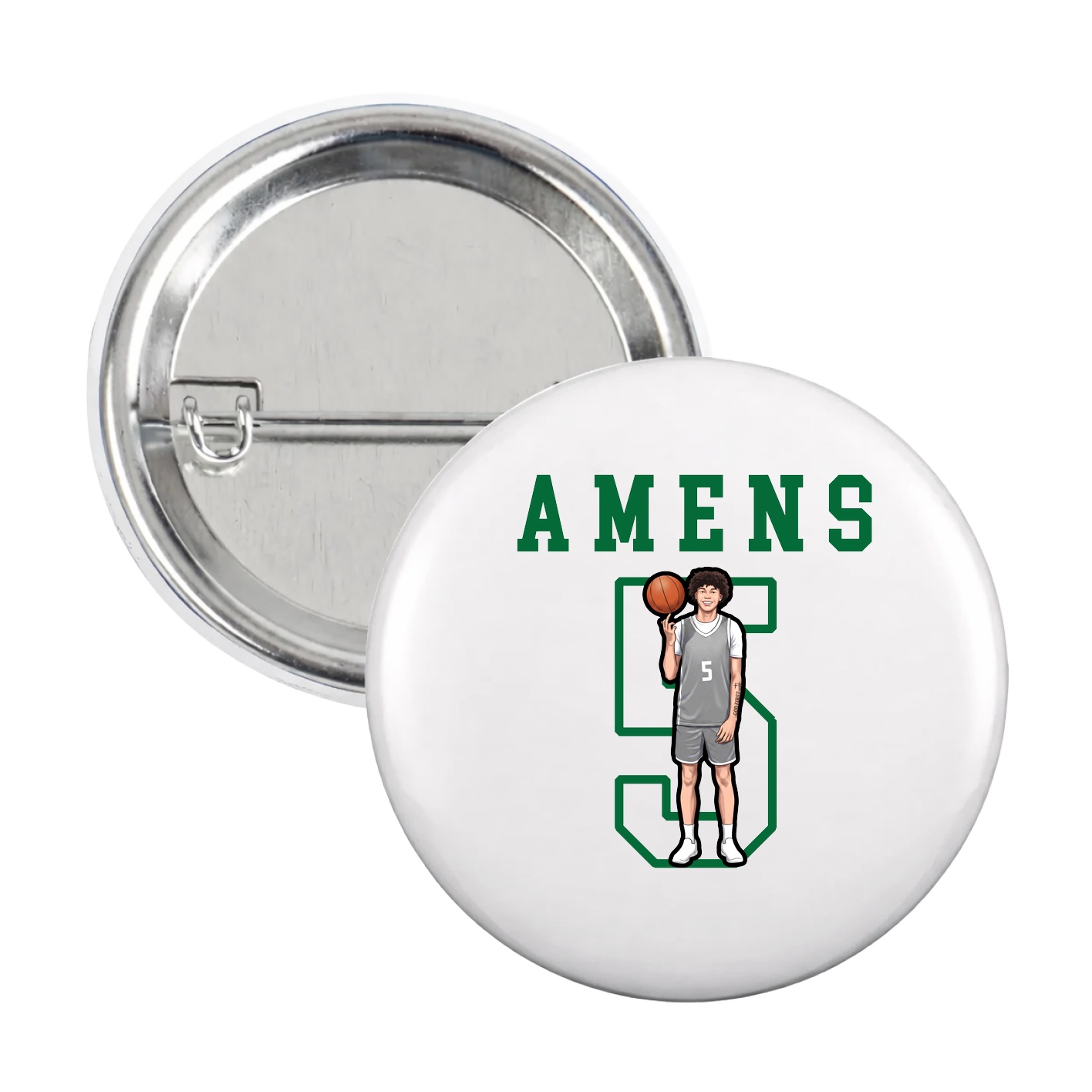 Game Day Button — Shirsey in White