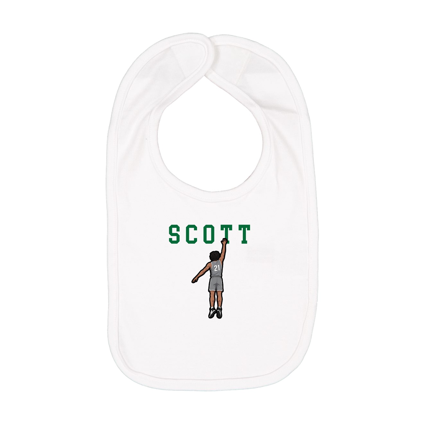Infant Bib — Shirsey in White