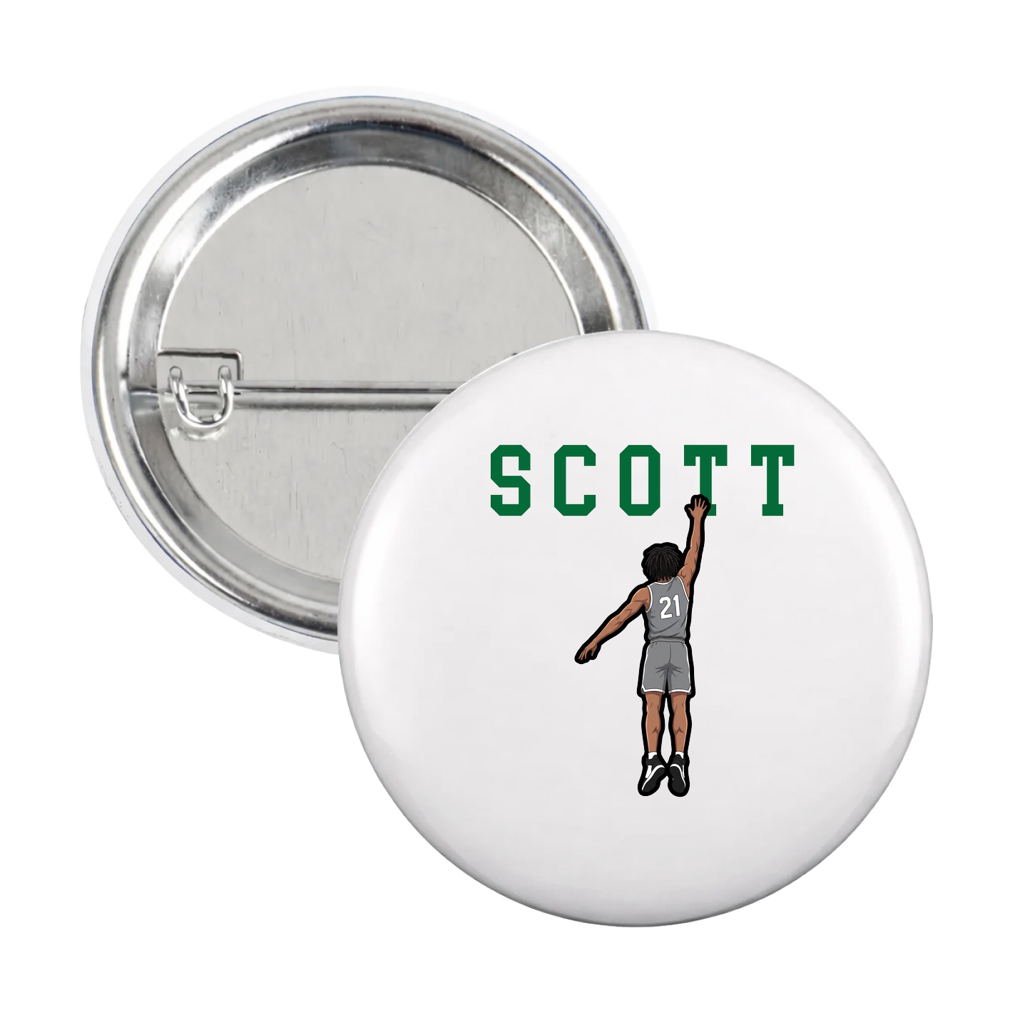 Game Day Button — Shirsey in White