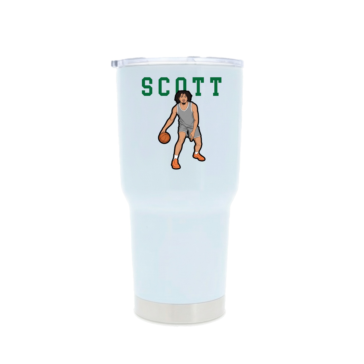 30oz Stainless Steel Tumbler — Shirsey in White