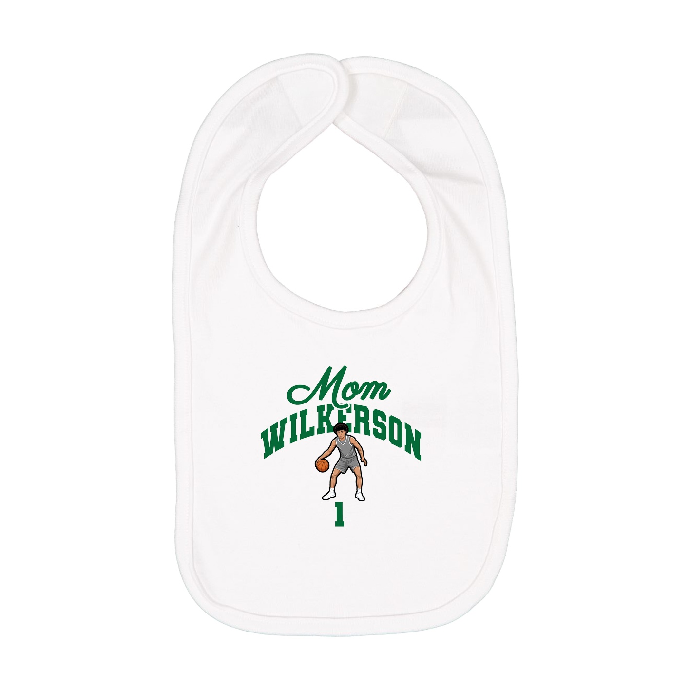 Infant Bib — Mothers Day Arch in White