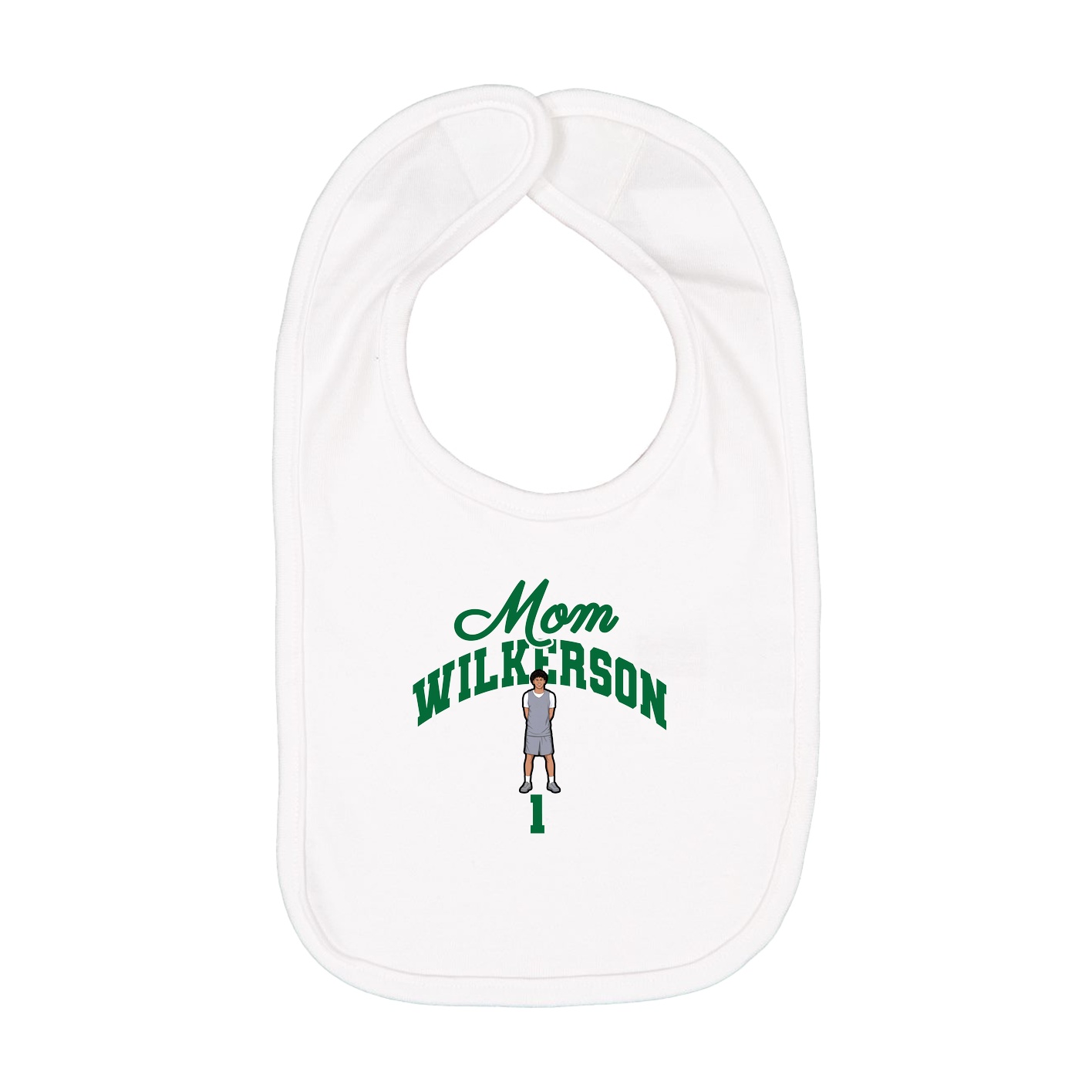 Infant Bib — Mothers Day Arch in White