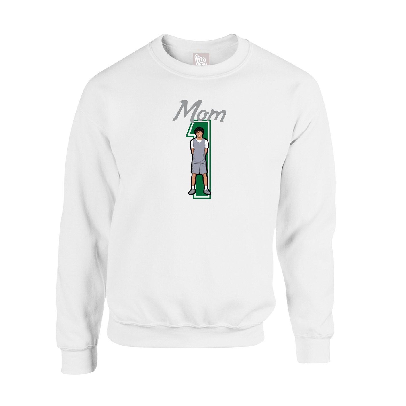 Fleece Crew — Mothers Day Shirsey in White