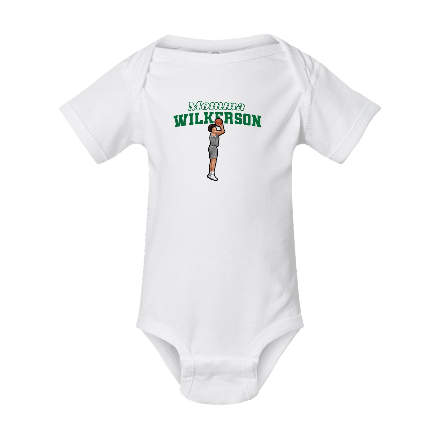 Baby Onesie — Mothers Day Block in White