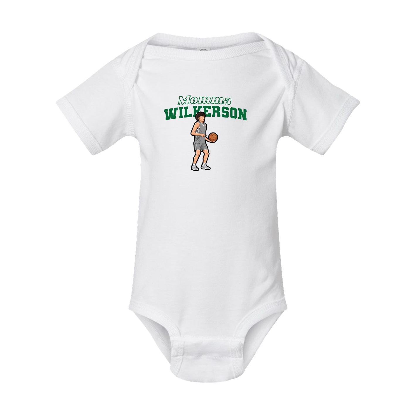 Baby Onesie — Mothers Day Block in White