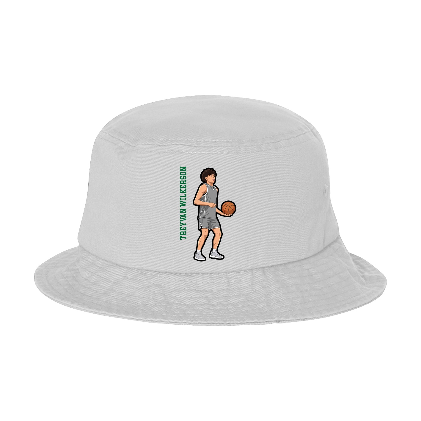 Bucket Cap — Name Vertical in White