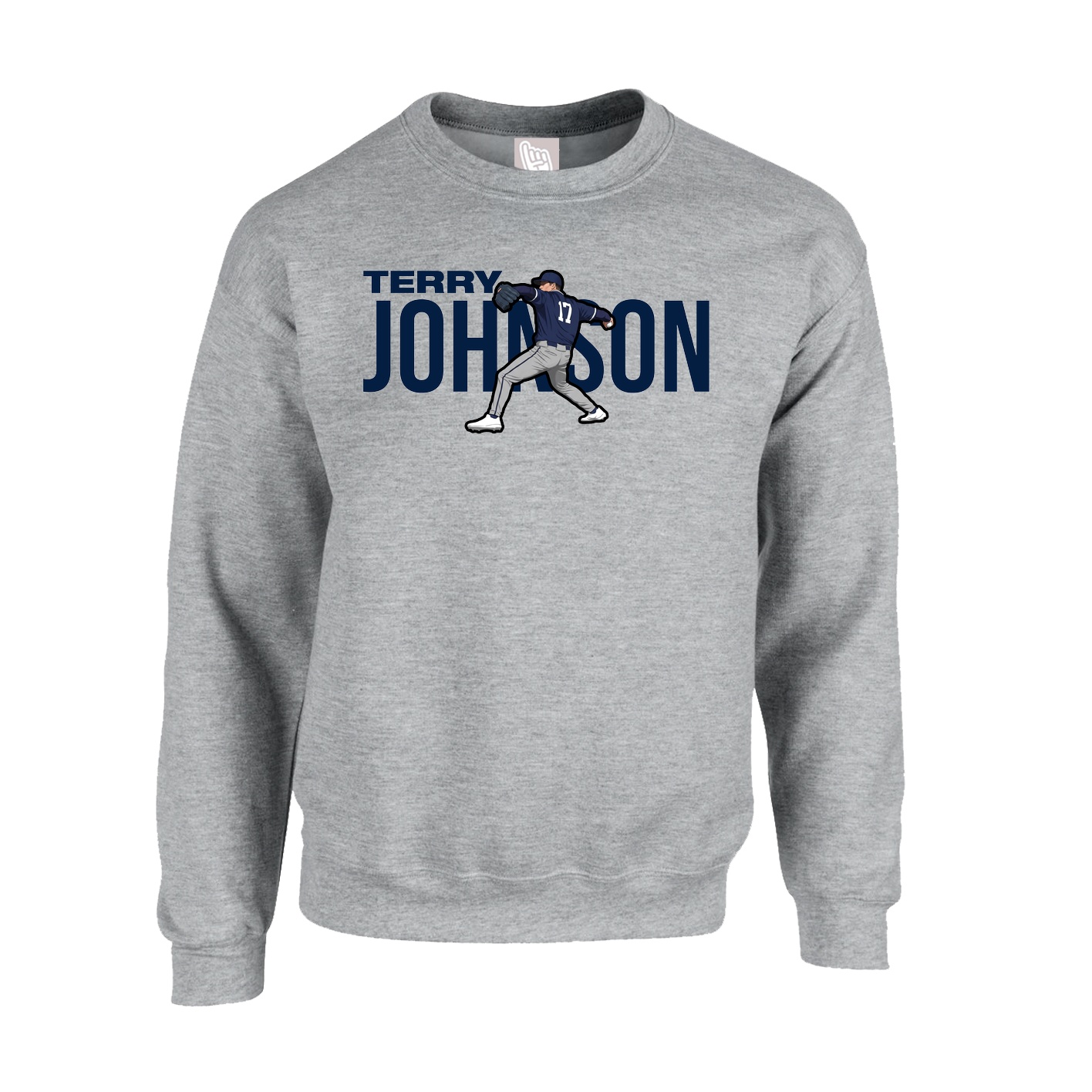 Fleece Crew — Player Name in Grey