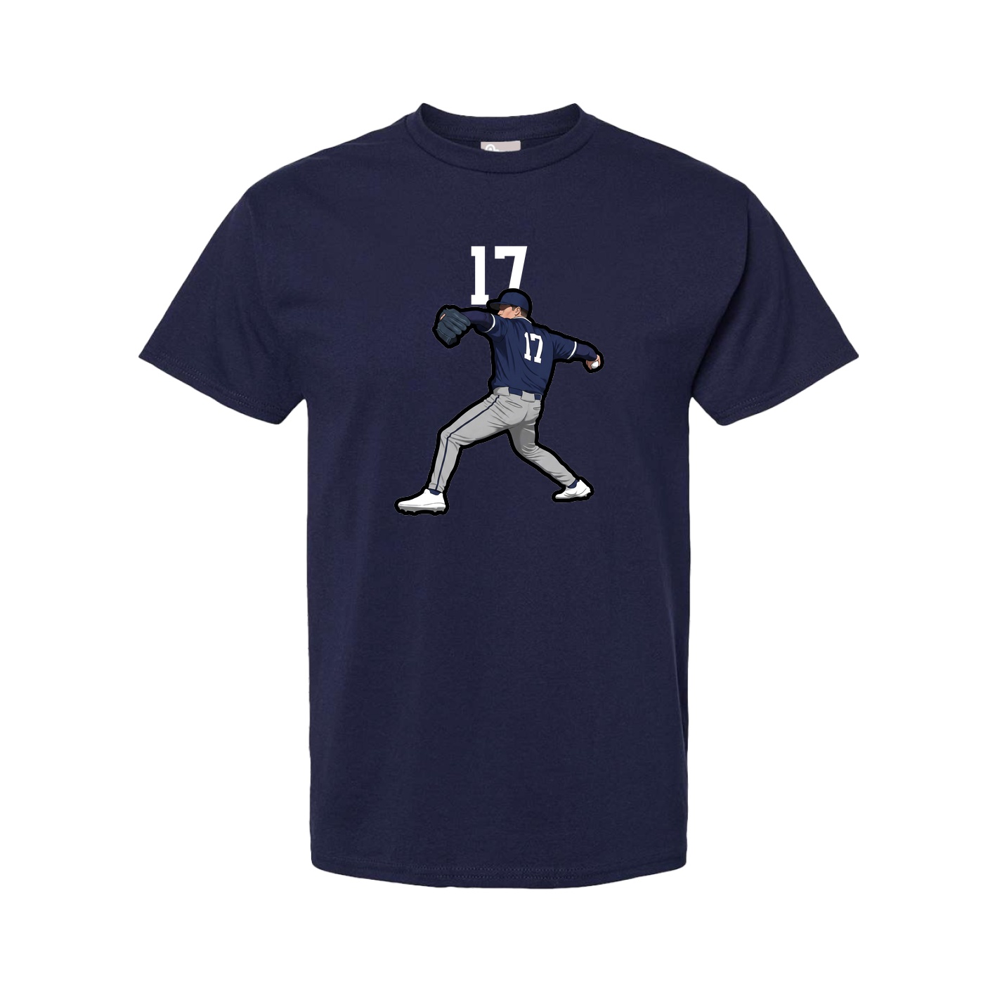 Youth Tee — Number Top in Navy