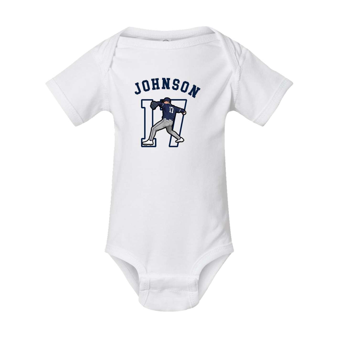 Baby Onesie — Shirsey Arch in White