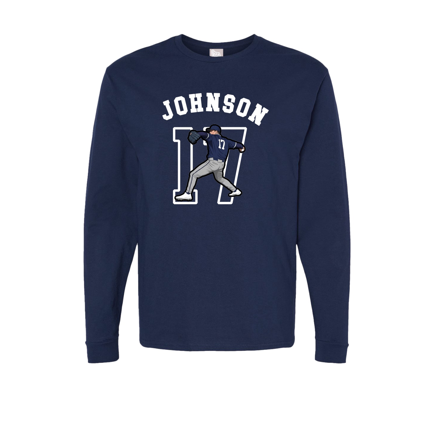 Long Sleeve Tee — Shirsey Arch in Navy