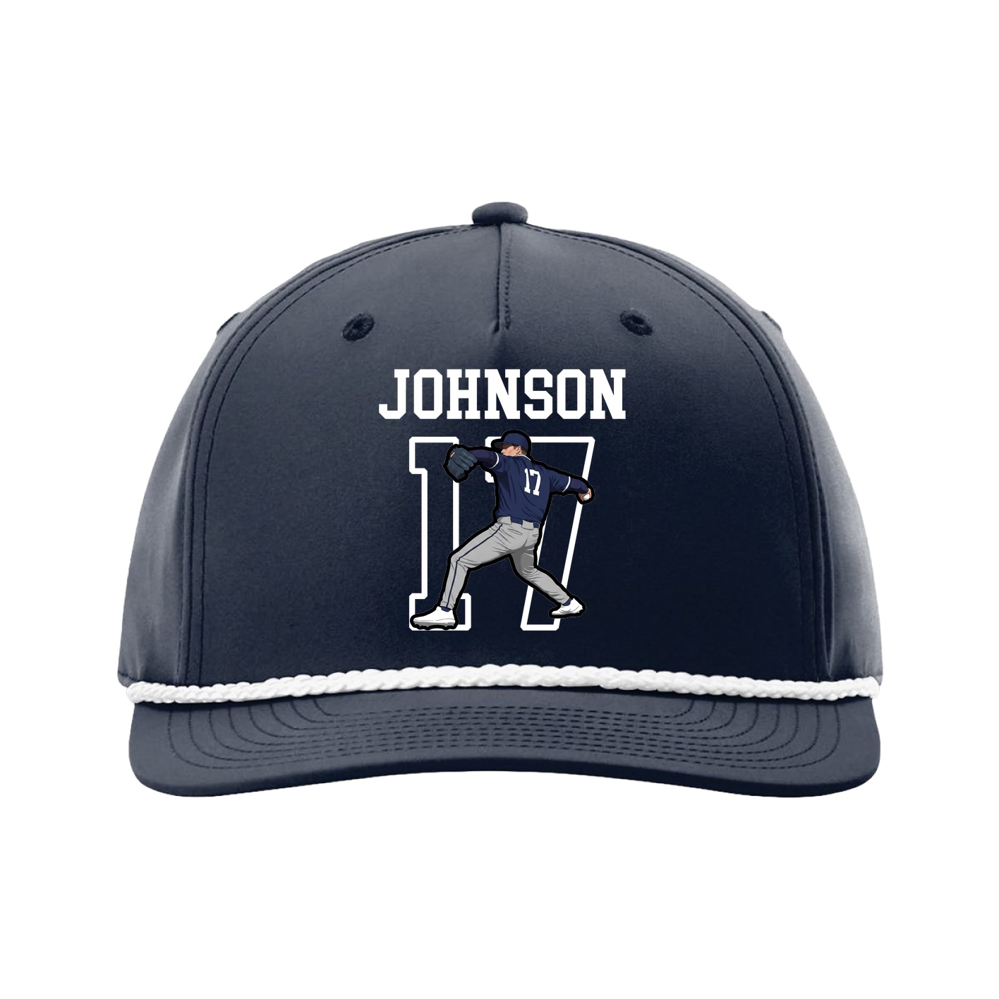 Five-Panel Classic Rope Cap — Shirsey in Navy