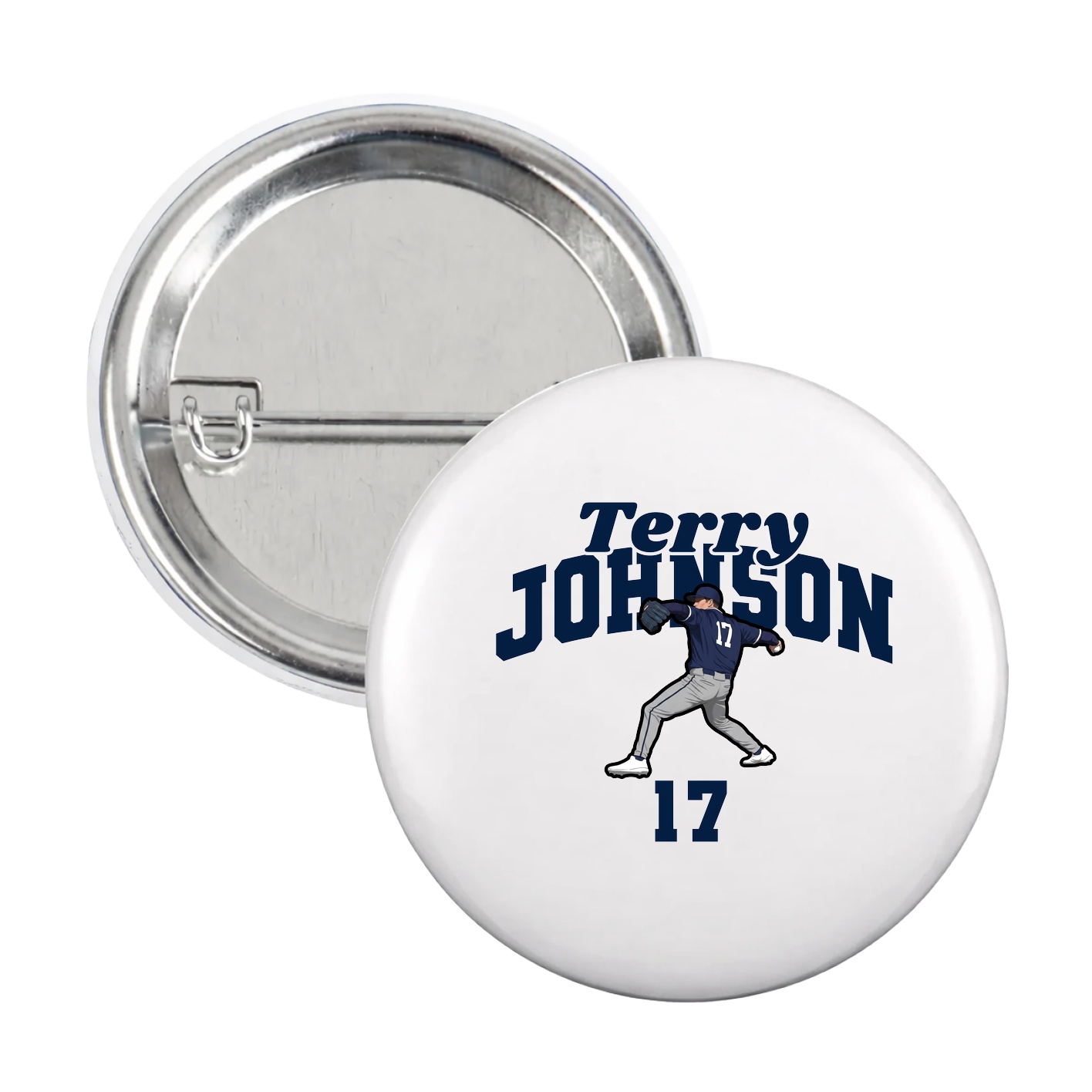 Game Day Button — Signature Arch in White