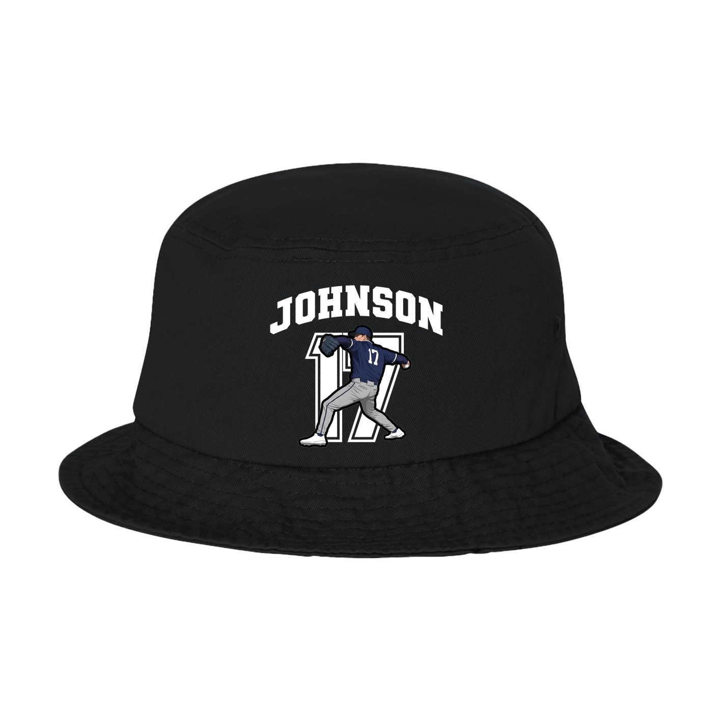 Bucket Cap — Number in Black