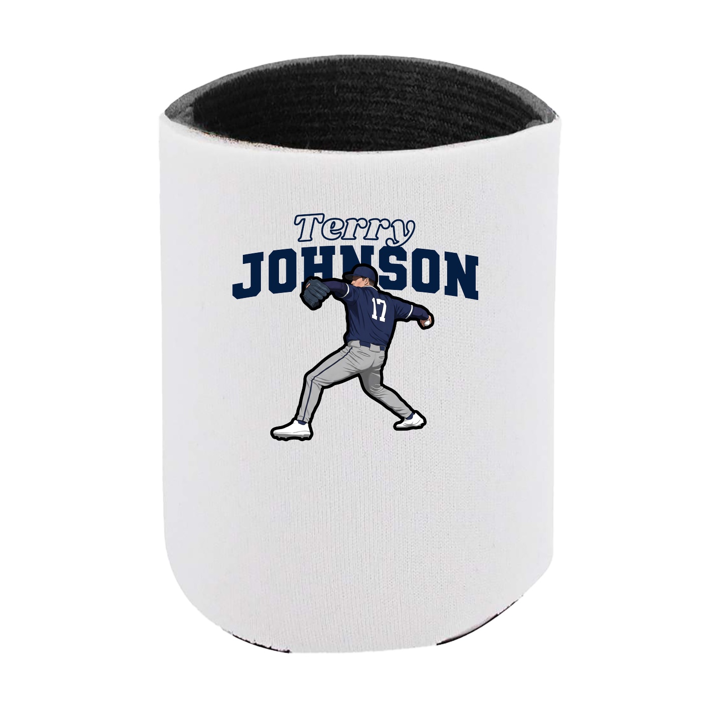 Can Holder — Name Arch in White
