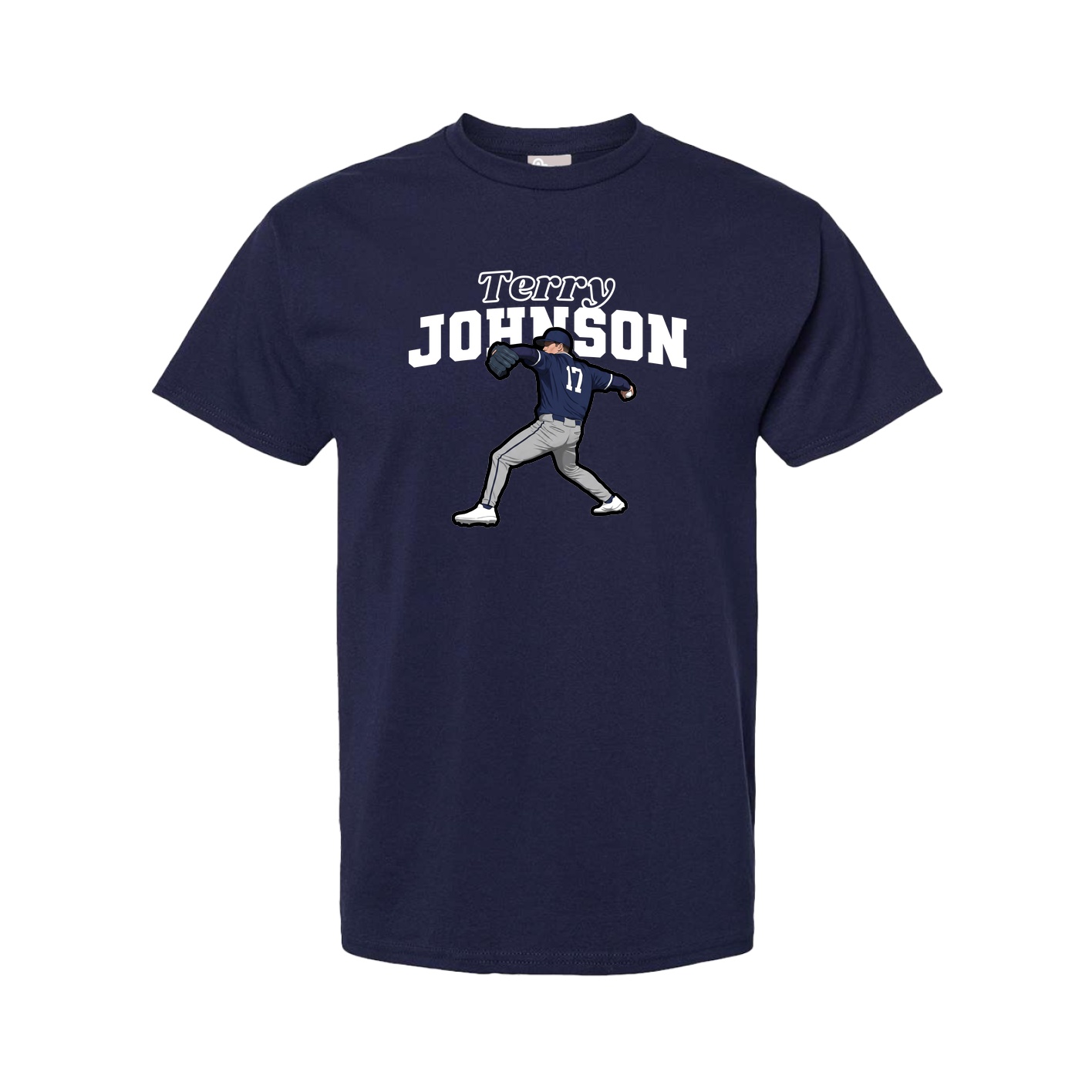 Tee — Name Arch in Navy