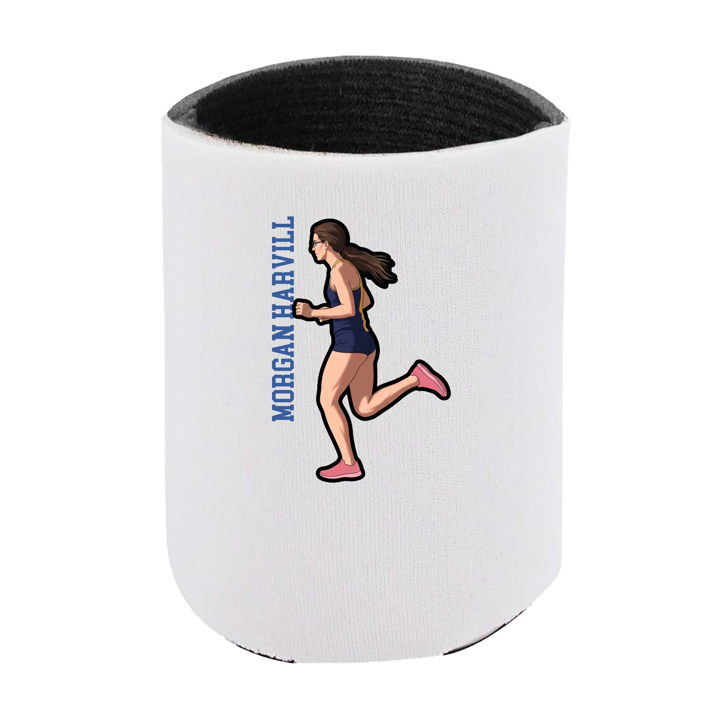 Can Holder — Name Vertical in White