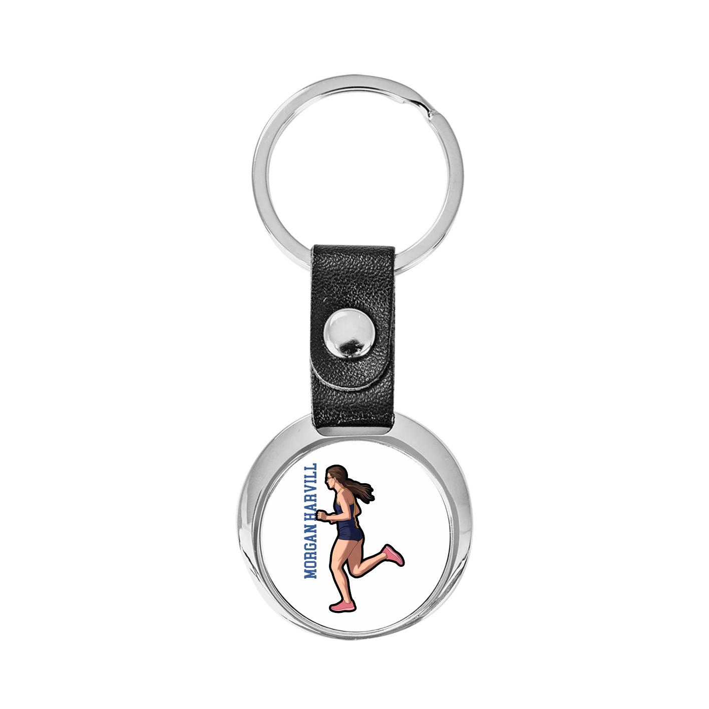 Key Chain — Name Vertical in Classic