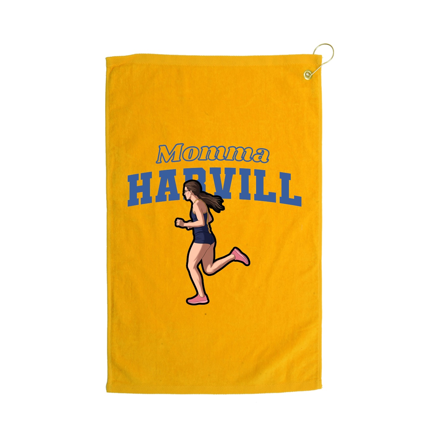 Golf Towel — Mothers Day Block in Gold