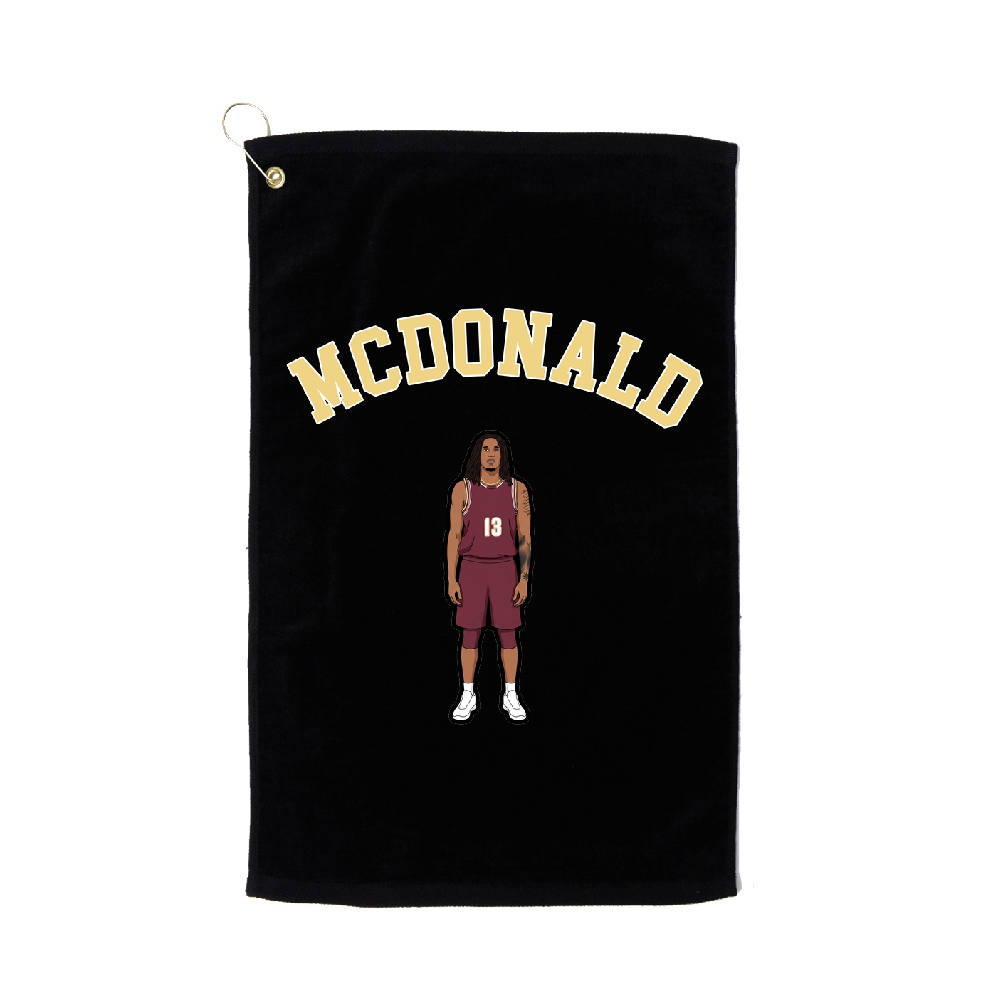 Golf Towel — Shirsey Arch in Black
