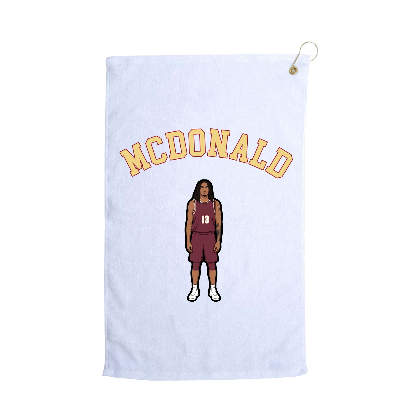 Golf Towel — Shirsey Arch in White