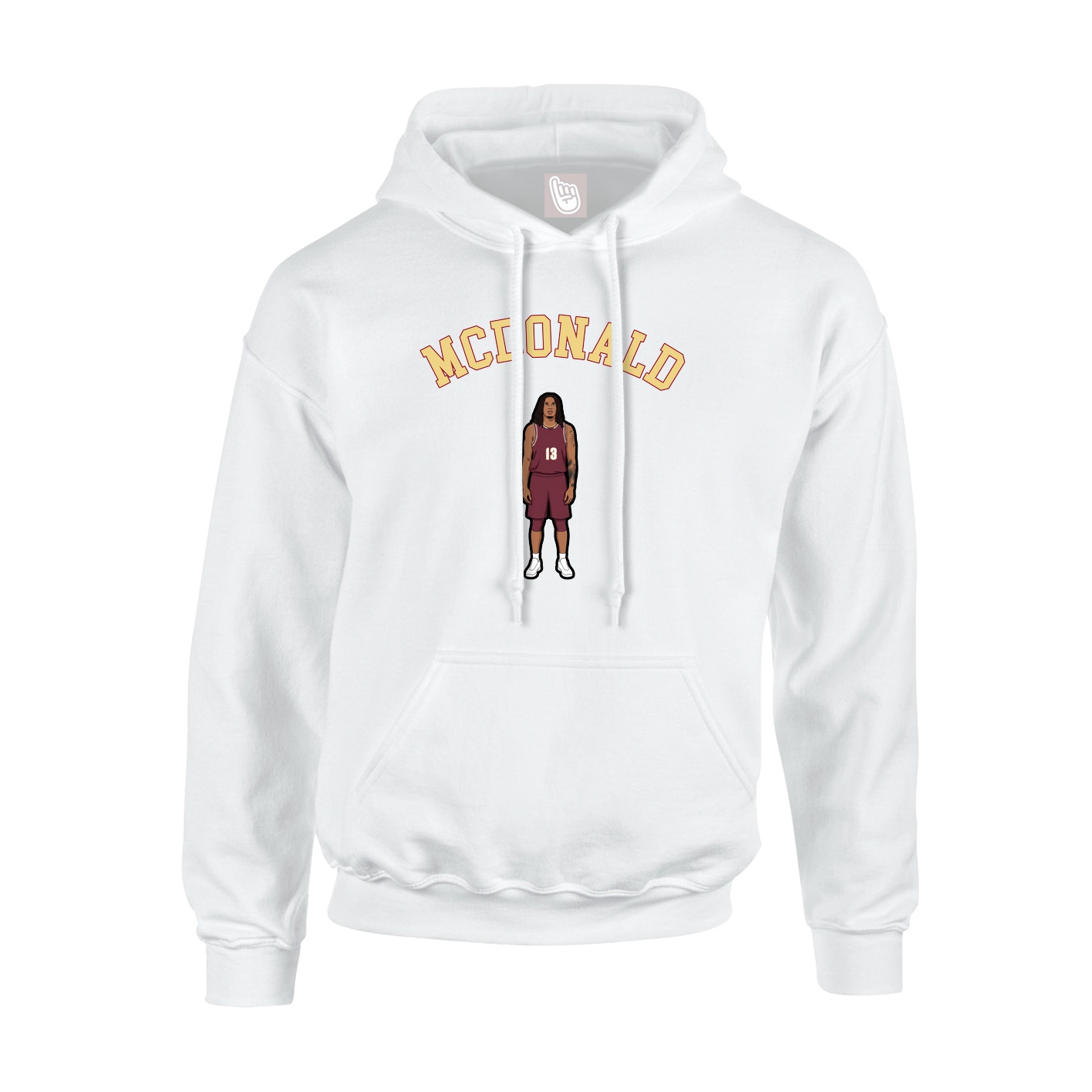 Youth Hoodie — Shirsey Arch in White