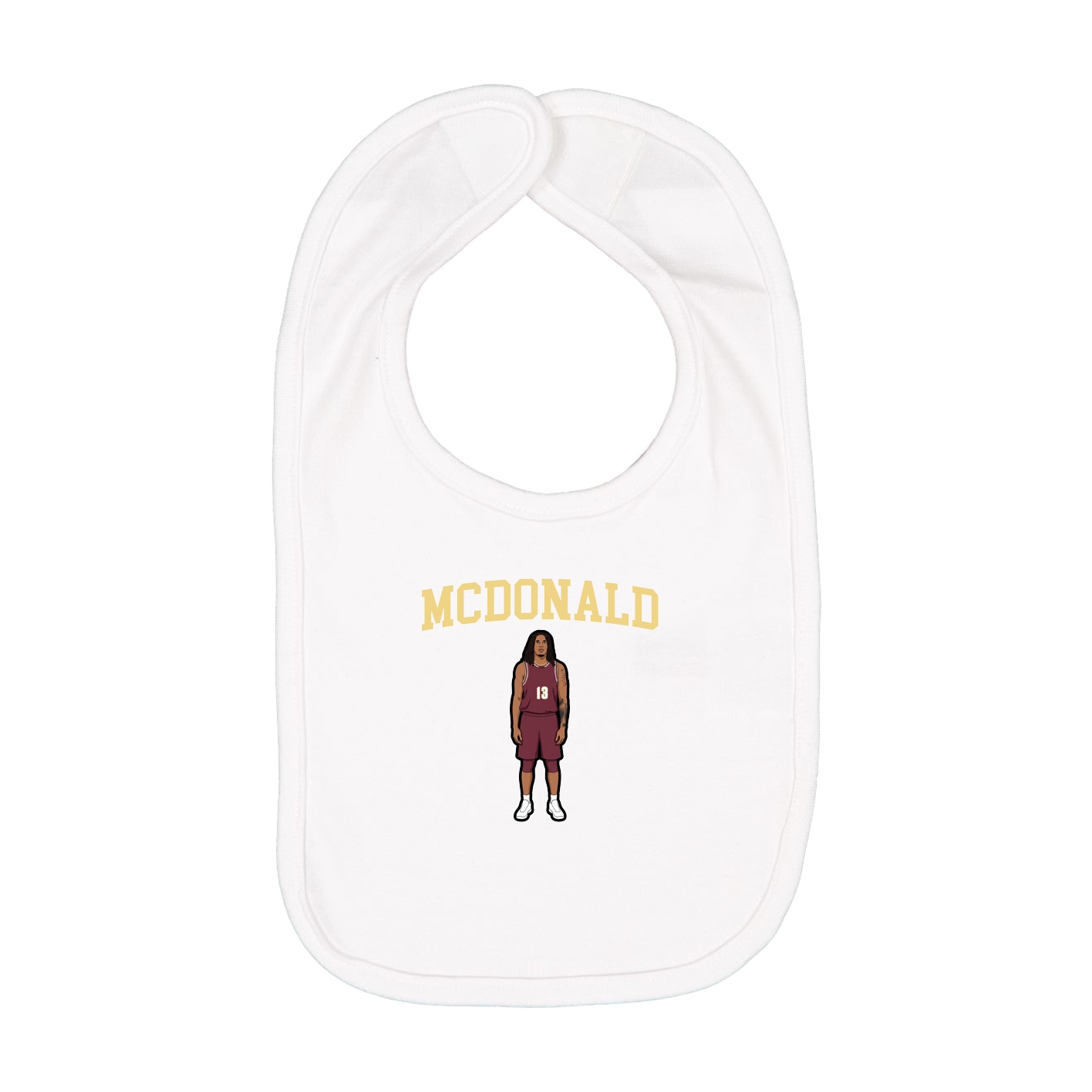 Infant Bib — Shirsey in White
