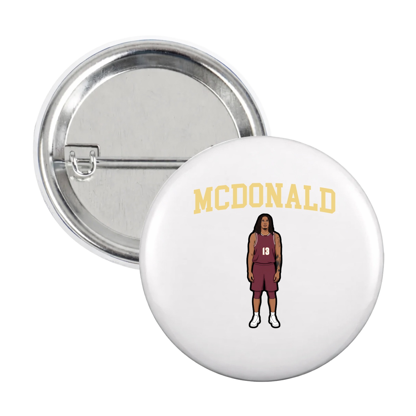 Game Day Button — Shirsey in White