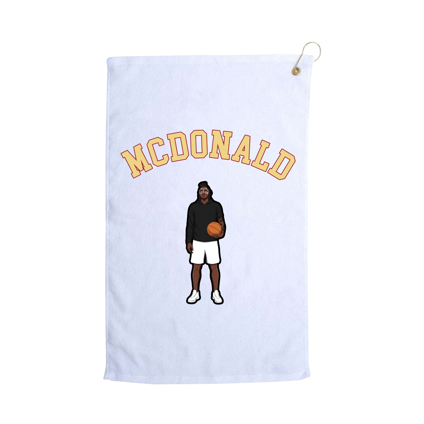 Golf Towel — Shirsey Arch in White