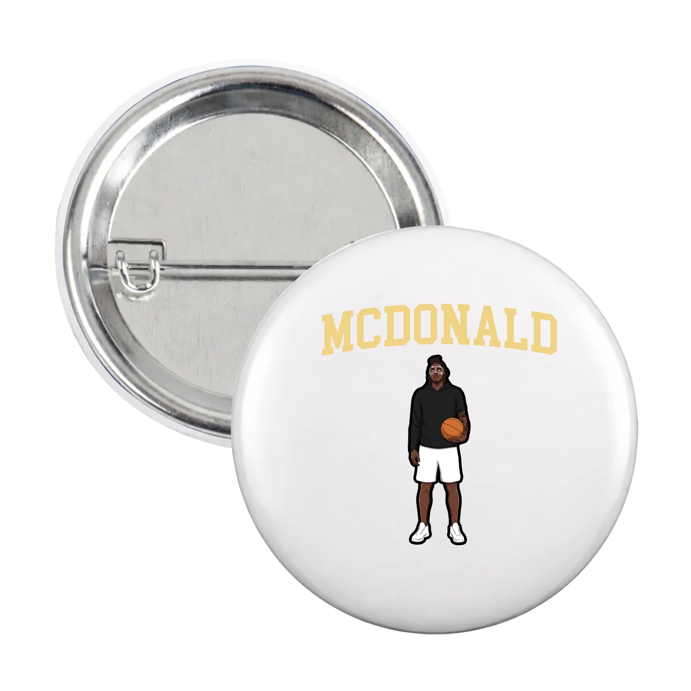 Game Day Button — Shirsey in White